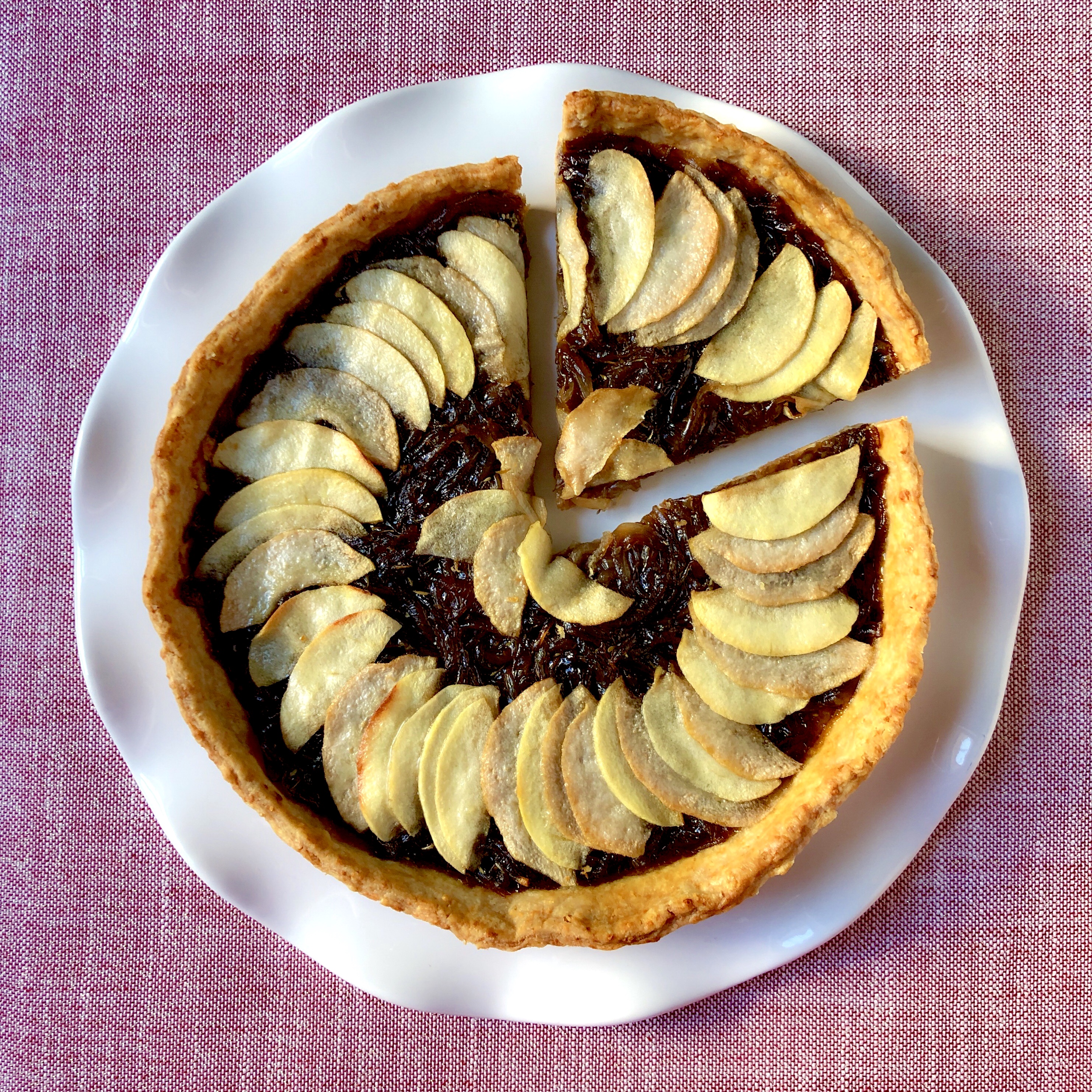 Onion Jam Tart with Cheddar Crust Thirsty Radish