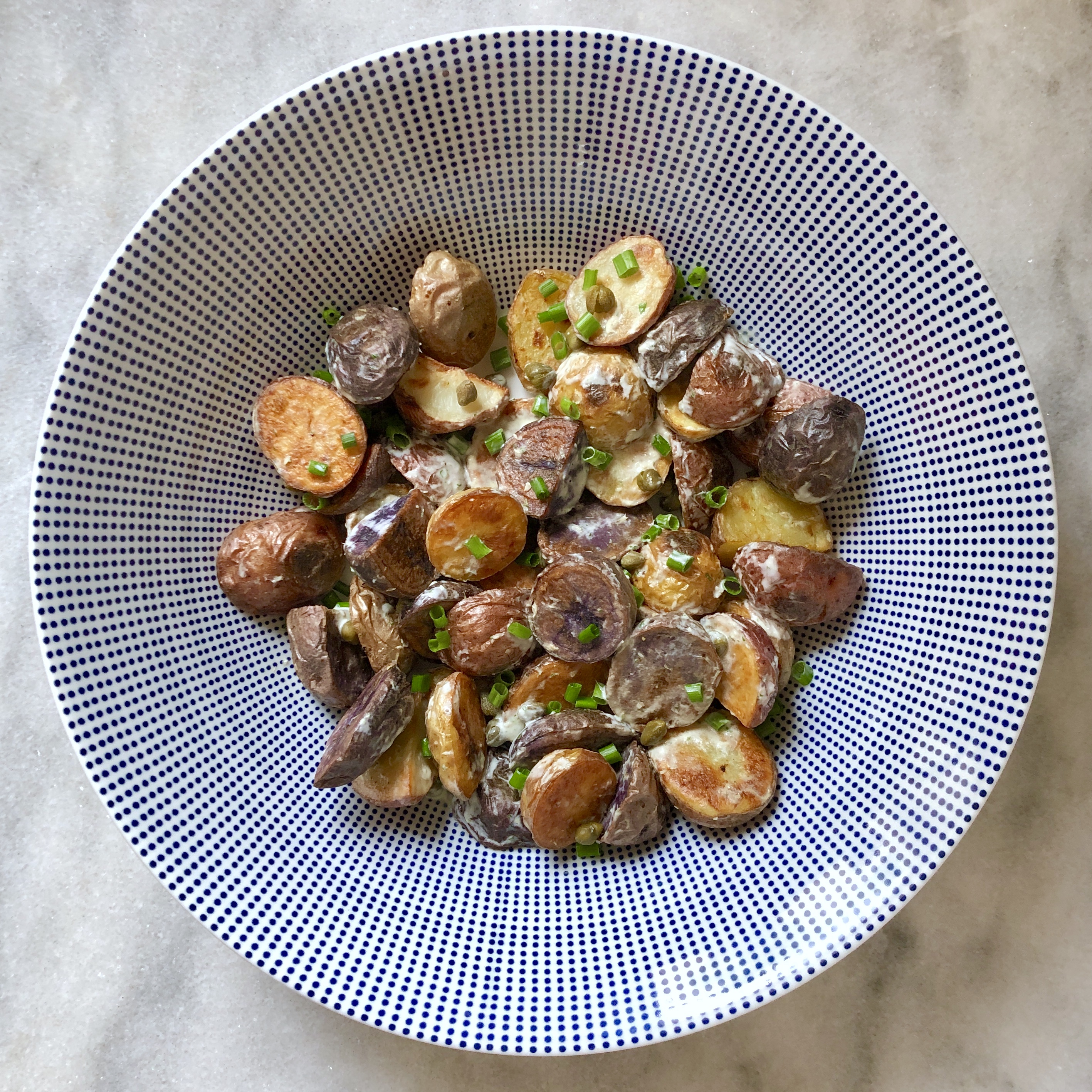 Roasted Potato Salad with Horseradish Dressing Thirsty Radish